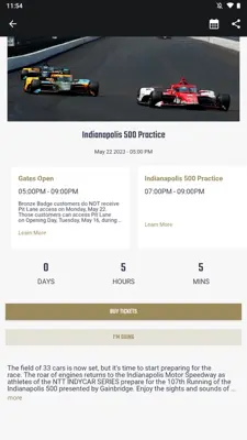 Indianapolis Motor Speedway (IMS) android App screenshot 9